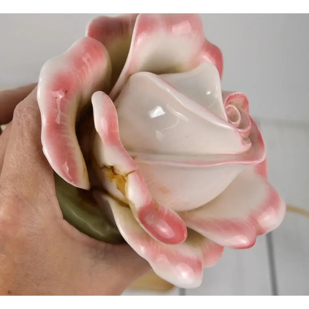 Vintage Pink Rose Night Light, Accent Lamp